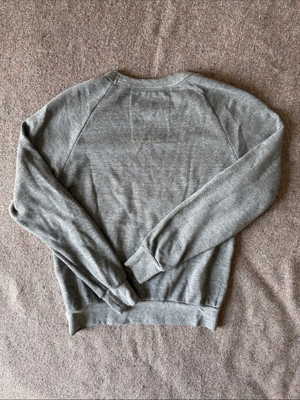 Aviator Nation Unisex Gray Crewneck Sweatshirt with Retro Stripe Logo (Size XS) - Picture 4 of 7